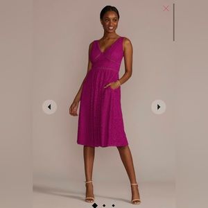David’s Bridal MIDI Dress with pockets